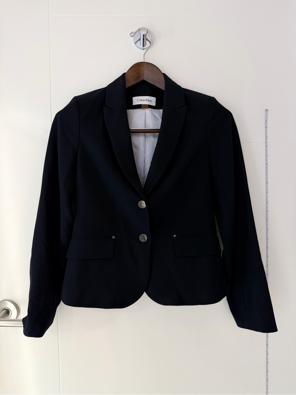 Black Calvin Klein Women's Tailored Professional Blazer - Picture 1 of 7